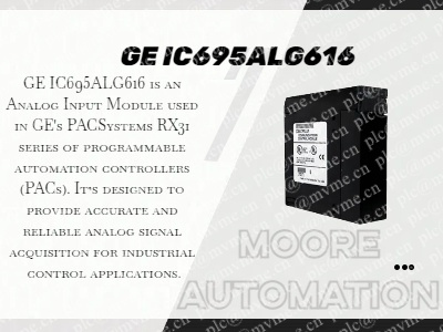 Enhance Industrial Control Systems with the GE IC695ALG616 Analog Input Module