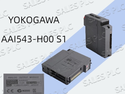 Yokogawa AAI543 - H00 S1 analog output module: empowering industrial automation to a new level