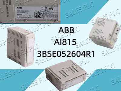 ABB launches AI815 3BSE052604R1 analog input module to help upgrade industrial automation